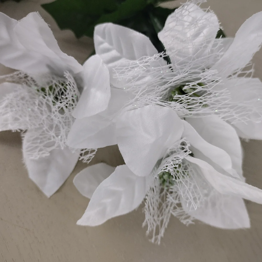 Elegant White Artificial Flower Bouquet